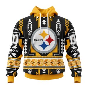 Personalized Pittsburgh Steelers Specialized Pattern Native Concepts Unisex Hoodie TH1834