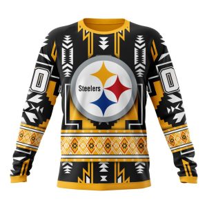 Personalized Pittsburgh Steelers Specialized Pattern Native Concepts Unisex Sweatshirt SWS971