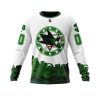 Personalized San Jose Sharks Happy St.Patrick Days Unisex Sweatshirt SWS3760