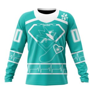 Personalized San Jose Sharks Special Design Honoring Healthcare Heroes Unisex Sweatshirt SWS3762