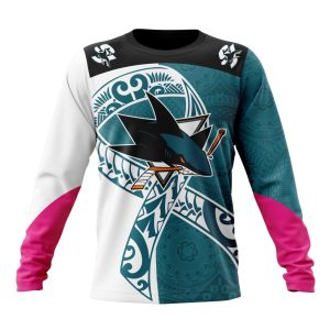 Personalized San Jose Sharks Specialized Samoa Fights Cancer Unisex Sweatshirt SWS3767