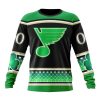 Personalized St. Louis Blues Specialized Hockey Celebrate St Patrick's Day Unisex Sweatshirt SWS3780