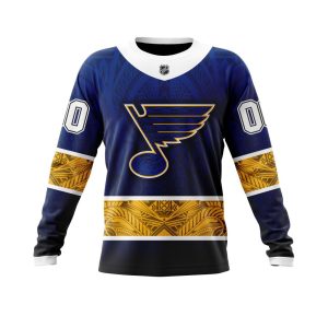 Personalized St. Louis Blues Specialized Native With Samoa Culture Unisex Sweatshirt SWS3783