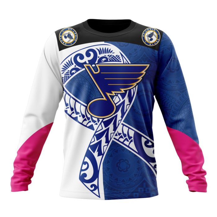 Personalized St. Louis Blues Specialized Samoa Fights Cancer Unisex Sweatshirt SWS3784