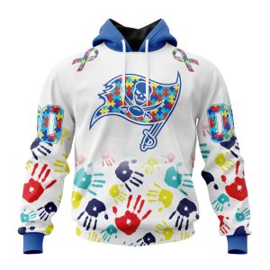 Personalized Tampa Bay Buccaneers Special Autism Awareness Hands Unisex Hoodie TH1845