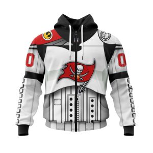 Personalized Tampa Bay Buccaneers Specialized Star Wars May The 4th Be With You Unisex Zip Hoodie TZH1153