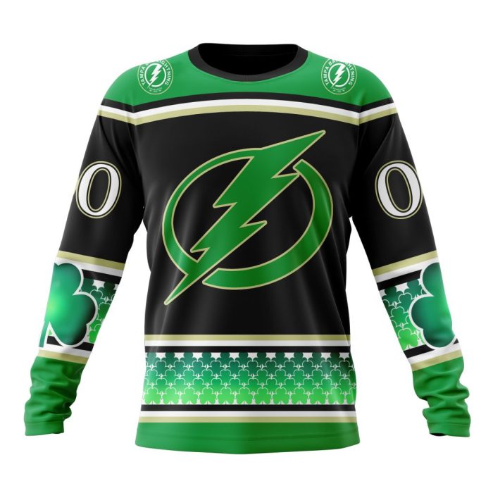 Personalized Tampa Bay Lightning Specialized Hockey Celebrate St Patrick's Day Unisex Sweatshirt SWS3789