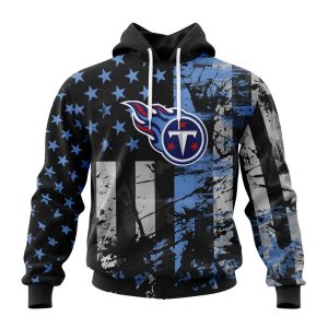 Personalized Tennessee Titans Classic Grunge American Flag Unisex Hoodie TH1848