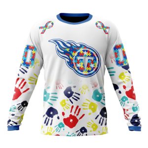 Personalized Tennessee Titans Special Autism Awareness Hands Unisex Sweatshirt SWS986