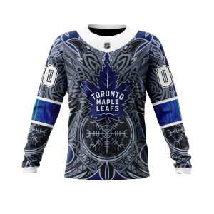 Personalized Toronto Maple Leafs Dark Norse Viking Symbols Unisex Sweatshirt SWS3794