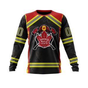 Personalized Toronto Maple Leafs Honor Firefighter Unisex Sweatshirt SWS3796