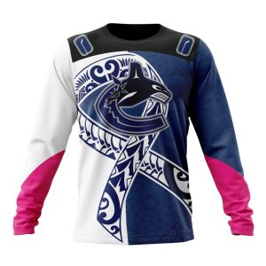 Personalized Vancouver Canucks Specialized Samoa Fights Cancer Unisex Sweatshirt SWS3811