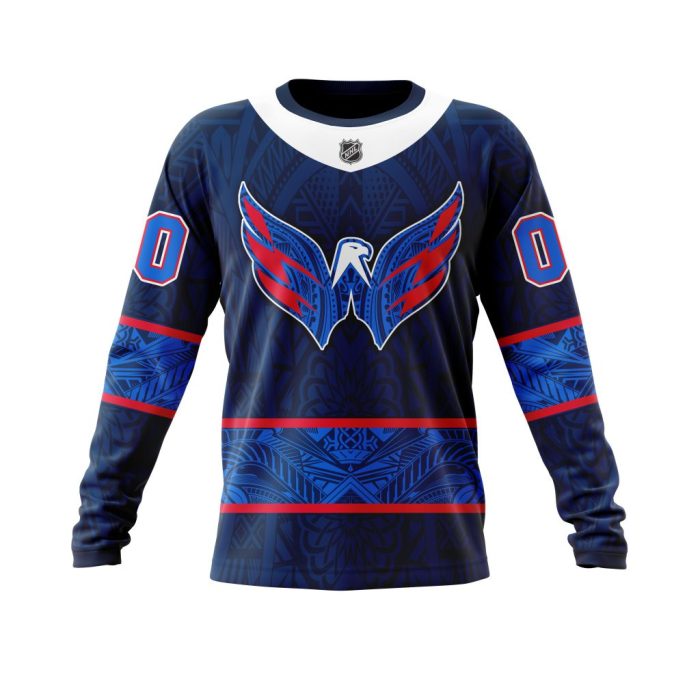 Personalized Washington Capitals Specialized Native With Samoa Culture Unisex Sweatshirt SWS3826