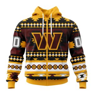 Personalized Washington Football Team Specialized Pattern Native Concepts Unisex Zip Hoodie TZH1160