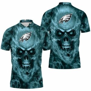 Philadelphia Eagles NFL Fans Skull Polo Shirt PLS2960