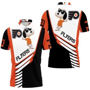 Philadelphia Flyers Snoopy For Fans Polo Shirt PLS2774