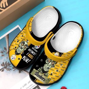 Pittsburgh Steelers Dunham Crocs Crocband Clog Comfortable Water Shoes BCL1413