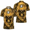Pittsburgh Steelers NFL Fans Skull Polo Shirt PLS2950