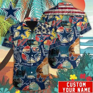 Retro Dallas Cowboys Special Vintage Style Hawaiian Button Shirt HWS0812