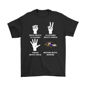 Rock Paper Scissors Nothing Beats The Baltimore Ravens Unisex T-Shirt Kid T-Shirt LTS227