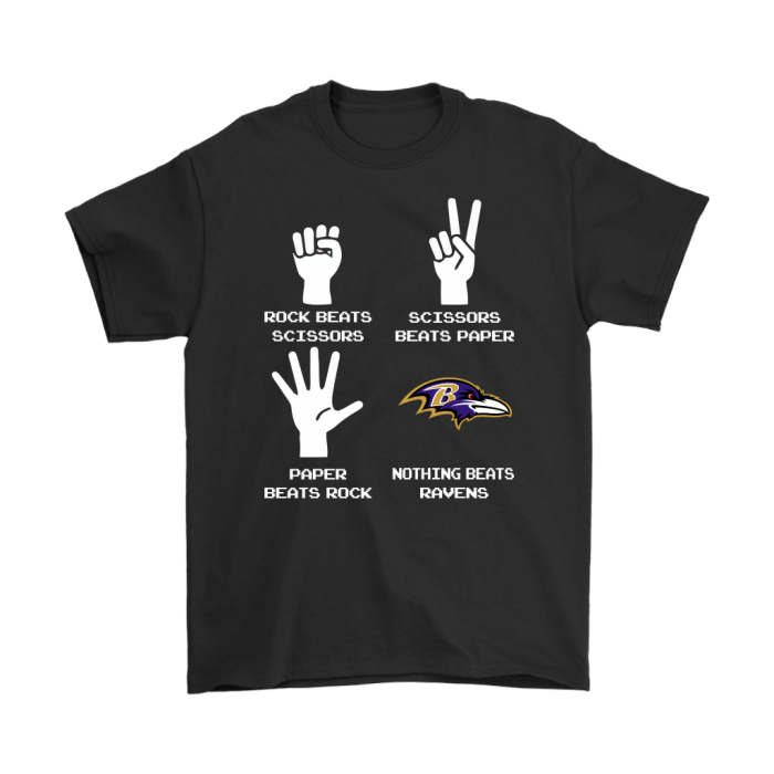 Rock Paper Scissors Nothing Beats The Baltimore Ravens Unisex T-Shirt Kid T-Shirt LTS227