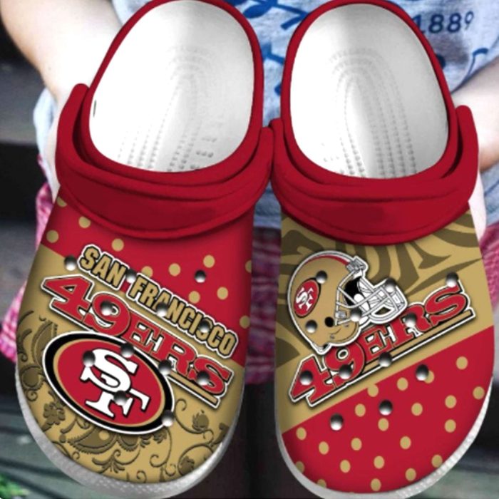 San Francisco 49Ers Crocs Crocband Clog Comfortable Water Shoes For Fans BCL0373