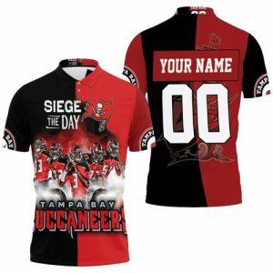 Siege The Day Tampa Bay Buccaneers NFC South Champions Super Bowl 2021 Personalized Polo Shirt PLS3425
