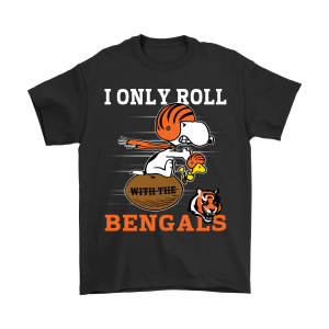 Snoopy And Woodstock I Only Roll With The Cincinnati Bengals Unisex T-Shirt Kid T-Shirt LTS1748