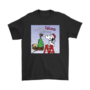 Snoopy And Woodstock Merry Atlanta Falcons Christmas Unisex T-Shirt Kid T-Shirt LTS726