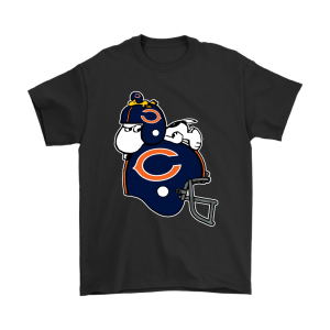 Snoopy And Woodstock Resting On Chicago Bears Helmet Unisex T-Shirt Kid T-Shirt LTS1547