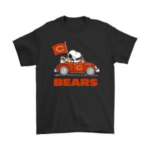 Snoopy And Woodstock Ride The Chicago Bears Car Unisex T-Shirt Kid T-Shirt LTS1540