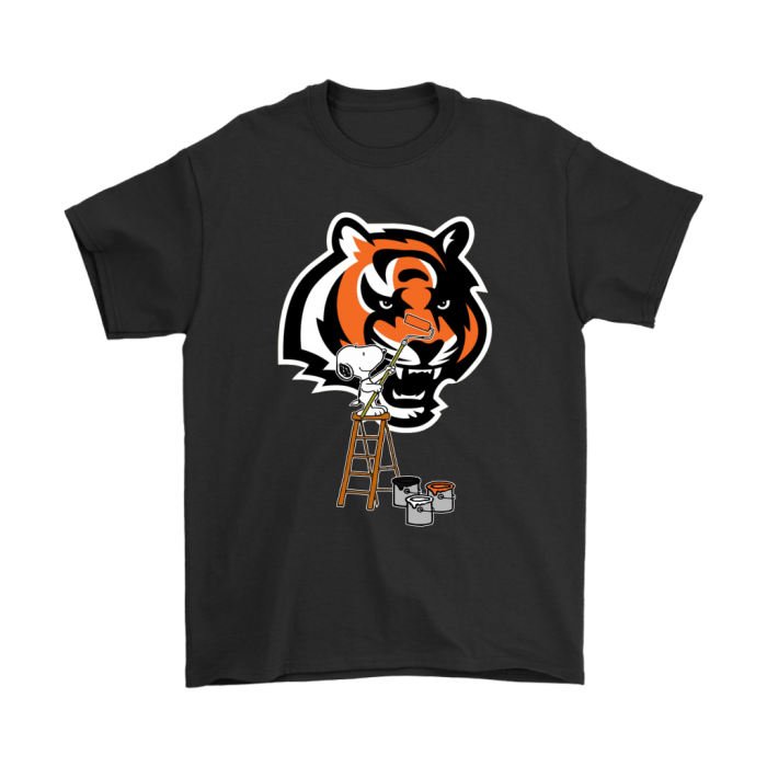 Snoopy Paints The Cincinnati Bengals Logo Football Unisex T-Shirt Kid T-Shirt LTS1791