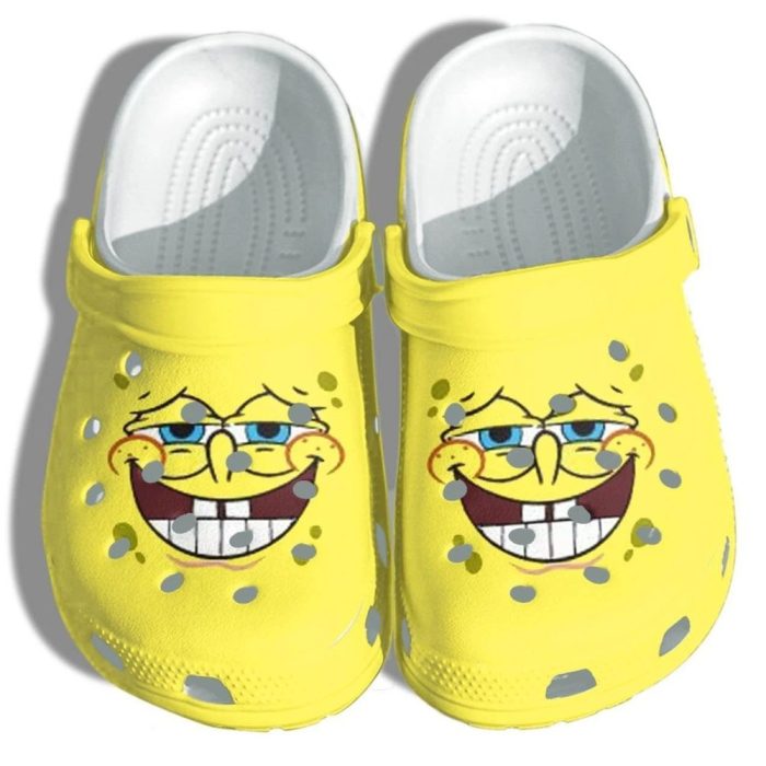 Sponge Funny Smiling Crocs Crocband Clog Comfortable Water Shoes BCL1783