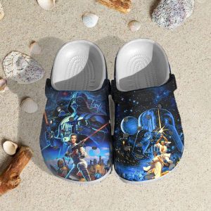 Star Wars Bad Bunny Crocs Crocband Clog Comfortable Water Shoes In Dark Blue BCL0170