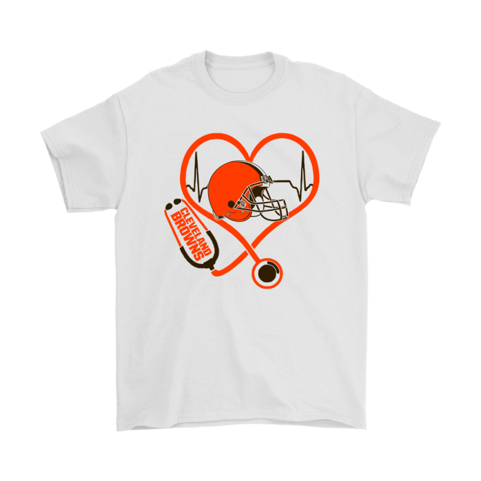 Stethoscope Heartbeat Nurse Symbol Cleveland Browns Unisex T-Shirt Kid T-Shirt LTS2087