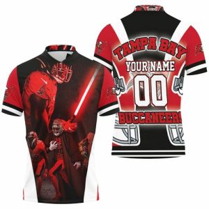 Tampa Bay Buccaneers 2021 NFL Champions Jedi Lightsaber Personalized Polo Shirt PLS3408