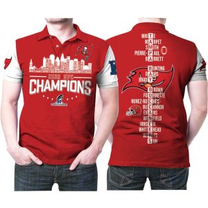Tampa Bay Buccaneers Champions NFL American Football Team Logo Polo Shirt PLS2655