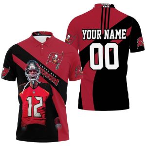 Tampa Bay Buccaneers Tom Brady 12 NFC South Division Champions Super Bowl Personalized Polo Shirt PLS3359