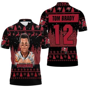 Tampa Bay Buccaneers Tom Brady Legend 12 Snow Polo Shirt PLS2587