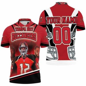 Tampa Bay Buccaneers Tom Brady NFL Champions 2021 Personalized Polo Shirt PLS3356