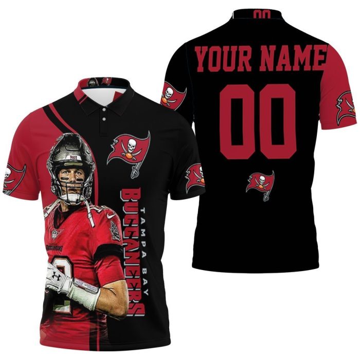 Tampa Bay Buccaneers Tom Brady Posture Legend For Fans Personalized Polo Shirt PLS3355