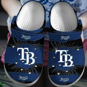 Tampa Bay Rays Crocs Crocband Clog Comfortable Water Shoes BCL0938