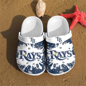 Tampa Bay Rays Teams Crocs Crocband Clog Comfortable Water Shoes BCL0473