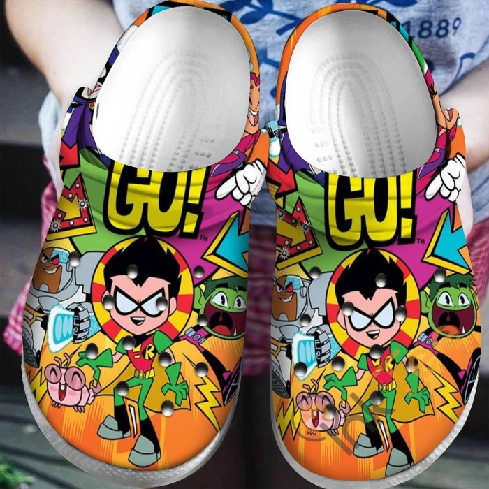 Teen Titans Multi Color Crocs Crocband Clog Comfortable Water Shoes BCL1726