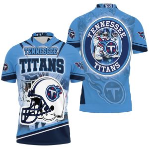Tennessee Titans Helmet AFC South Division Champions Super Bowl Polo Shirt PLS2575