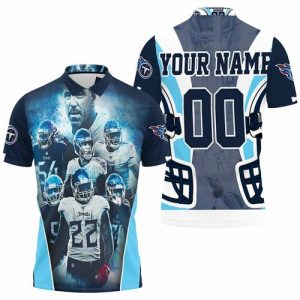 Tennessee Titans Team AFC South Champions Super Bowl 2021 Personalized Polo Shirt PLS3341