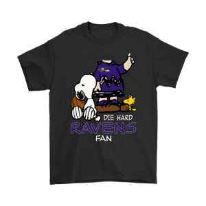 The Die Hard Baltimore Ravens Fans Charlie Snoopy Unisex T-Shirt Kid T-Shirt LTS236