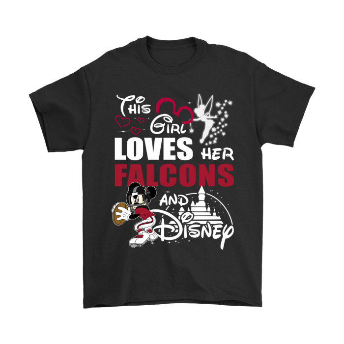 This Girl Loves Her Atlanta Falcons And Mickey Disney Unisex T-Shirt Kid T-Shirt LTS759