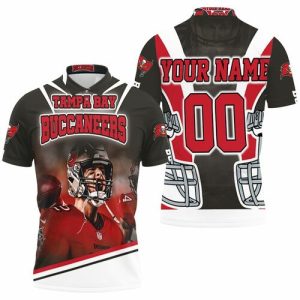 Tom Brady 12 NFC South Division Tampa Bay Buccaneers Super Bowl 2021 Personalized Polo Shirt PLS3334
