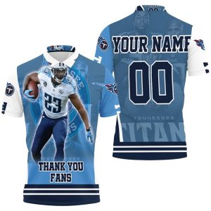 Tye Smith 23 Super Bowl Tennessee Titans AFC South Champions Personalized Polo Shirt PLS3327